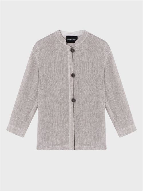 Linen gauze shirt jacket EMPORIO ARMANI | EW003984TE19538U8157